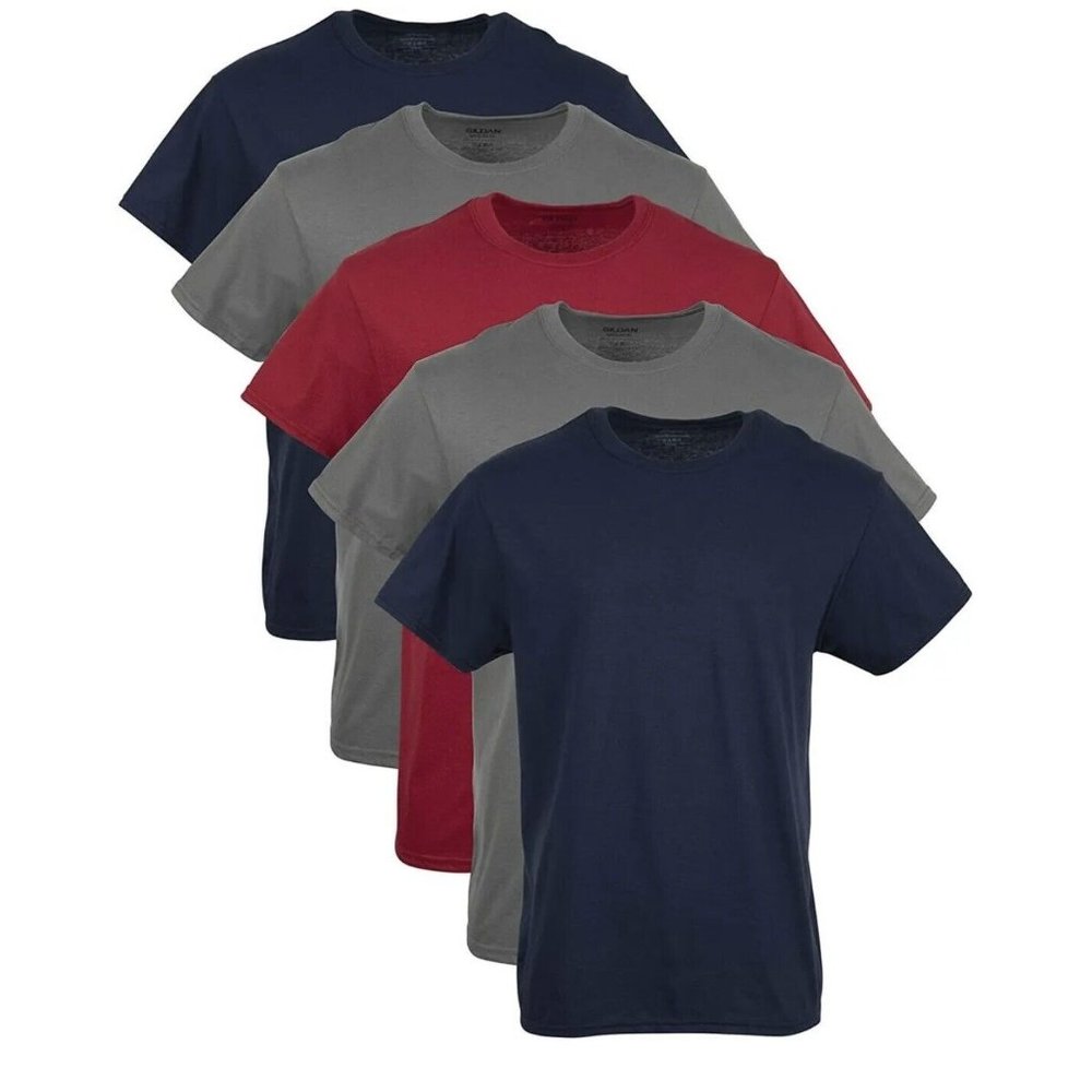 Gildan Men's Tees Crew Neck Ringspun Cotton short sleeve T-Shirts, Multipack 2XL